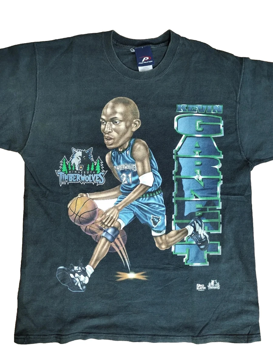 Rare Vintage Kevin Garnett 2000s t shirt NBA Basketball Minnesota