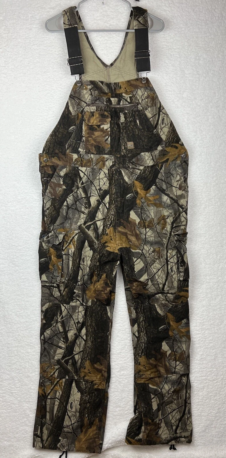 10x Outdoor Bib Overalls Realtree Hardwood 44 Regular Camouflage Hunting