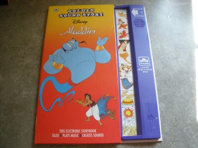 Talking Disney Aladdin Touch N Listen Golden Sound Story Book