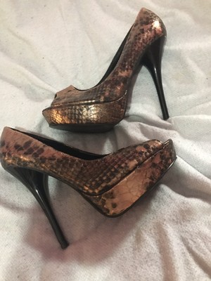new look snakeskin heels