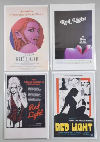 Red Light #1 2 3 4 Cover C NM Erotic Movie Poster Homage Set AWA 2023