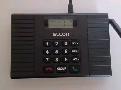 GLCON ZNNF60 Full Duplex Wireless Intercom 9 DUPLEX CHANNELS A/B Black