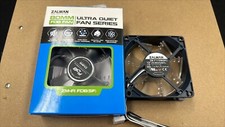 Lot of 4 - Zalman 80mm ULTRA SILENT Fan ZM-F1 FDB SF 3 PIN Chassis Case Fans