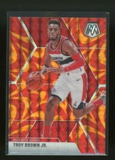 2019-20 Panini Mosaic TROY BROWN JR Reactive Orange Mosaic Parallel #162 Wizards
