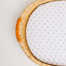 Gray Polka Dot Changing Pad Cover 100 Cotton Baby Bedding for Boy/Girl Nursery