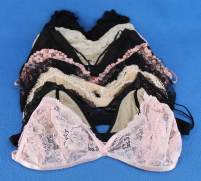 Fashion Nova Flirtitude Xhilaration & More Unlined Bralette Lot Sz Small #E173