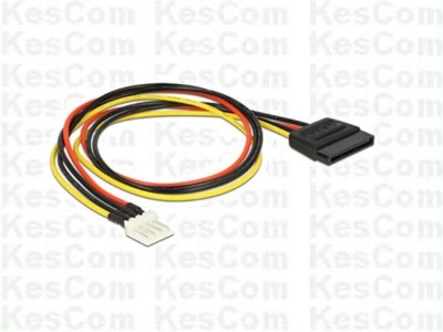 Delock 83878 SATA Adapter 15Pin Stecker auf Floppy 4Pin Stecker 40cm