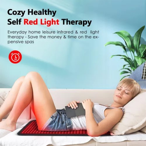 LED Infrared Red-Light Therapy Pad Mat Device Back Muscle Body Pain Relief AU ! - Picture 3 of 9