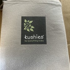 Kushies Organic Cotton Fitted Playpen Sheet Soft Gray New With Tags