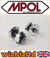 Kawasaki ER-4N ab 2009 MPOL Silver Bobbin Spulen 10mm Gewinde