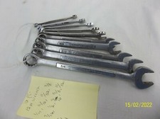 Craftsman 10 Pcs SAE 12pt Wrench Set 1/4" to 3/4" VA/VV Series Made in USA