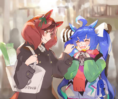 Anime girls uma musume pretty derby nice nature twin Playmat Gaming Mat Desk