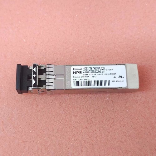 Lot of 4 HPE 720998-002 MSA 8Gb SW FC SFP AFBR-57D9AMZ-2H 8G 850nm 876141-001 - 第 1/3 張圖片