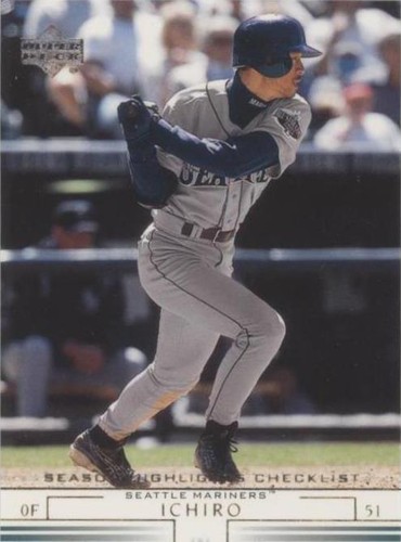 ICHIRO 2001 UPPER DECK SEASON HIGHLIGHTS CHECKLIST Card #493 NM-MT