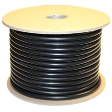 .375'' 3/8" Buna-N Cord, 90A Durometer, 0.375" Thickness, 100' Piece, Black