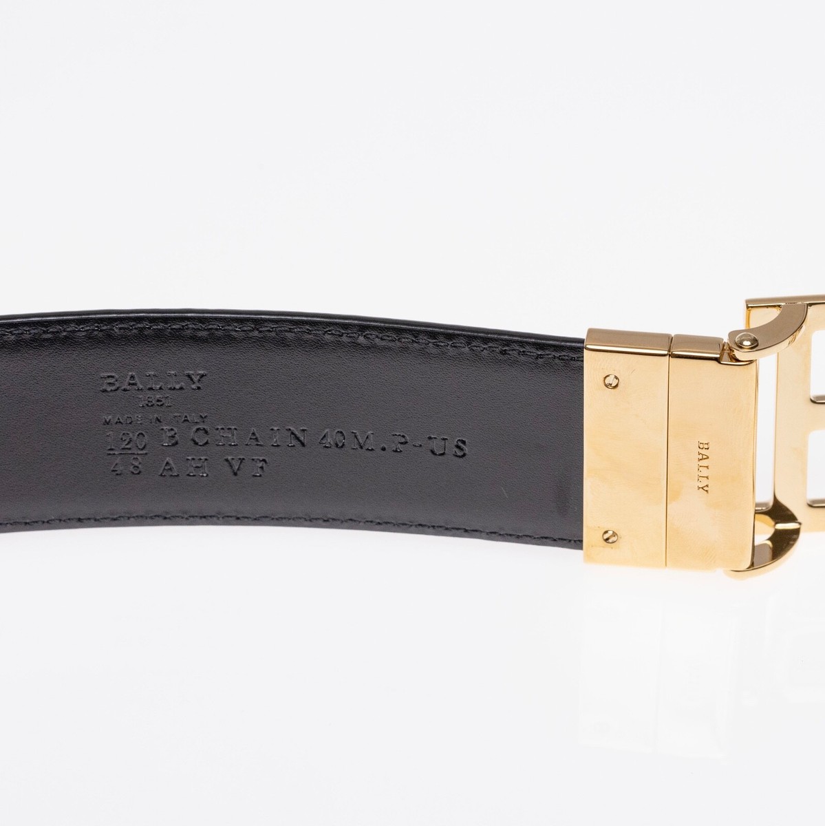 Bally Men Mirror Double B Buckle Snakeskin Leather Belt Red Bally Men Mirror Double B Buckle Snakeskin Leather Belt Red