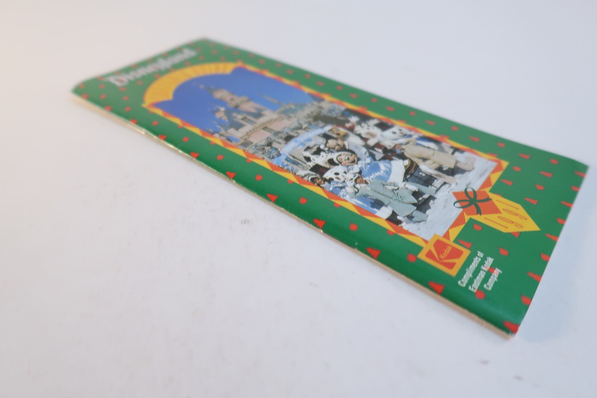 Disneyland Souvenir Guide Kodak 1991 Travel Map Park Pamphlet