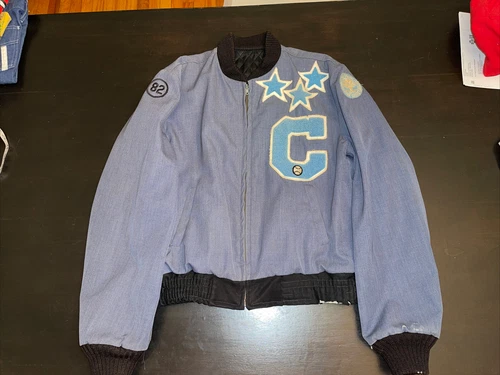 1978-82 The Citadel Bulldogs letterman jacket baseball Jeff Barkley M Thorngate - product listing photo