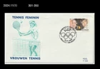 Sports,Tennis,Net type game,Olympics,Belgium 1992 FDC,Cover
