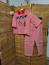1960's NWT RARE 7691 Prisoner of Love Flannel PJ's / Halloween Costume Sz 38
