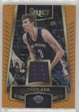 2016-17 Panini Select Select Swatches Orange Prizm 58/60 Omer Asik #53 g2u