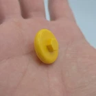 Vtg TMNT Sewer Lair FIRE HYDRANT CAP original Ninja Turtles playset yellow part