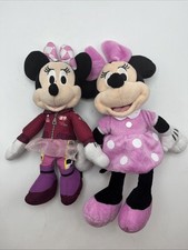 See Pic Disney Junior Minnie Mouse Plush 9" Roadster Racers  Pink Polka Dot