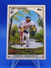 🔵 2023 Topps X Bob Ross ESTEURY RUIZ Rookie RC #88 Athletics