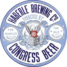 Vintage Haberle Brewing Co. Ad Reproduction Metal Sign FREE SHIPPING