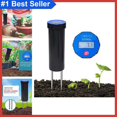Digital Soil pH Meter Industrial Grade High Accuracy Probe for Garden Lawn Plant