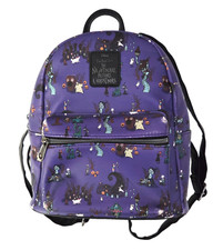 Loungefly Nightmare Before Christmas Halloween Town Icons Mini Backpack AOP NBC