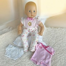 AMERICAN GIRL BITTY BABY MOLDED HEAD W/BEAUTIFUL BLOOMS PAJAMAS  EXTRA OUTFIT
