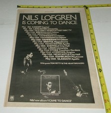 NILS LOFGREN Vintage Album Tour Dates AD Advert 1977 I came to Dance Rock UK #2 NILS LOFGREN Vintage Album Tour Dates AD Advert 1977 I came to Dance Rock UK #2