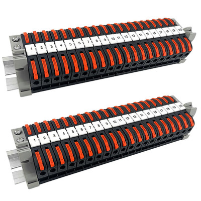 40 Stück Reihenklemmen Hutschiene, 0,08-4 Mm² PCT-211 Hutschienen Klemmen, Klemm