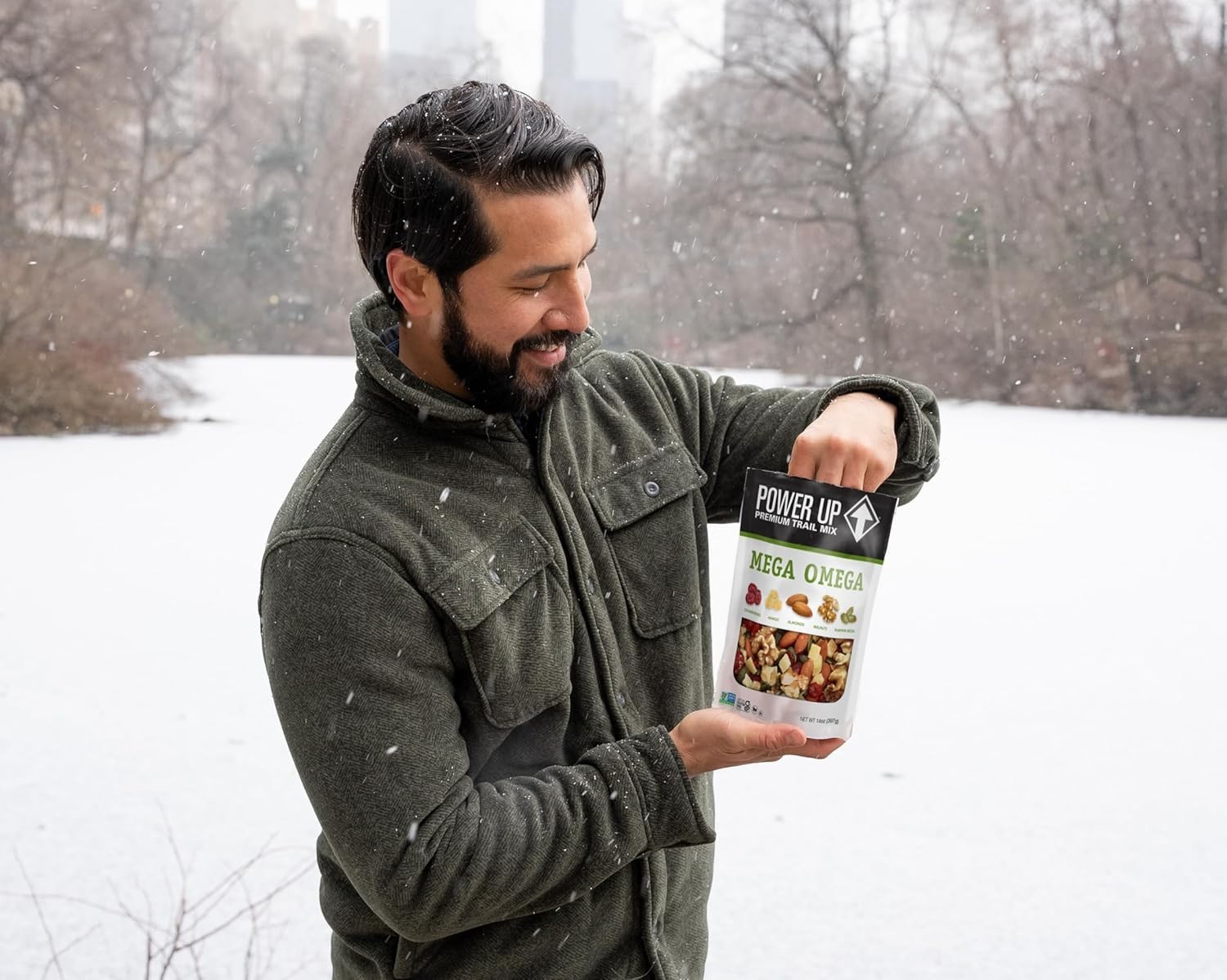 Healthy Mega Omega Trail Mix with Nuts & Fruits - 14 Ounce - On-the-Go Snack