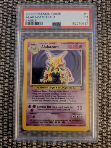 Alakazam graded PSA 1 for sale on eBay