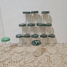 Lot of 14 Beech-Nut 4 oz Glass Baby Food Jars w/ Lids Crafts Storage DIY