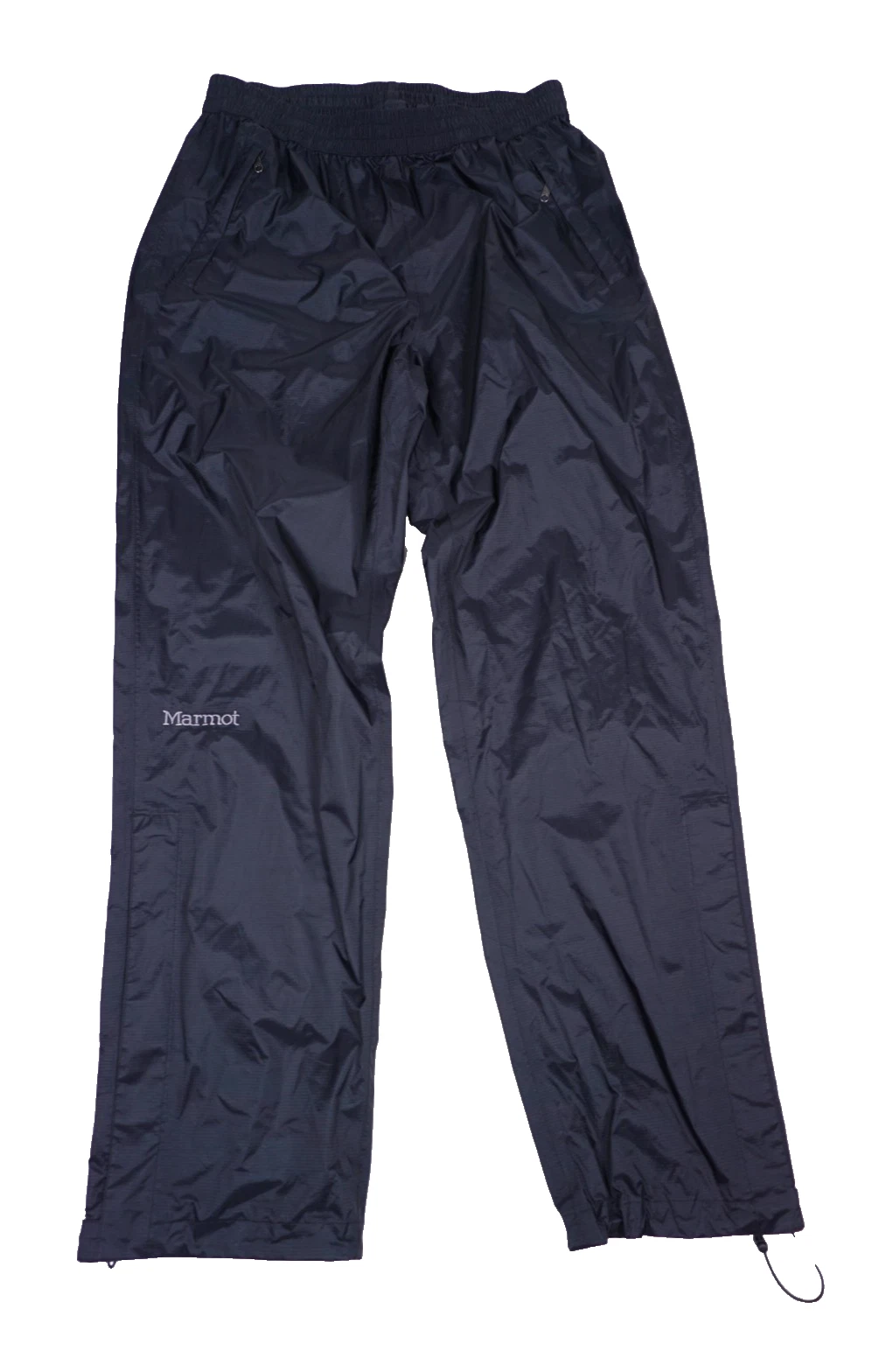Marmot Rain Pants Mens Medium Black Waterproof Nylon Hiking Precip Shell