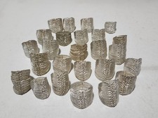 LOT OF 25 PUZZLE RINGS SILVER BAND RING LOT
