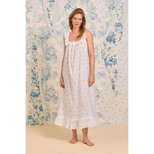 EILEEN WEST  The "ELIZABETH" Sweet Pink Floral Swiss Dot Pink NightgownXL