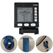 Dynamic Rowing Machine Monitor Featuring Paddle Frequency and Power Readings