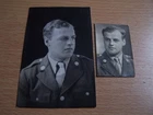 2 x Vintage Photos WW2 Military Soldier in Uniform Stan September 1944 Portrait