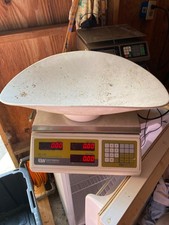 electric digital scales for weighing produce with scoops