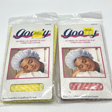 Goody Slumber Cap Lot of 2 Pink Yellow Extra Large Vintage 1998
