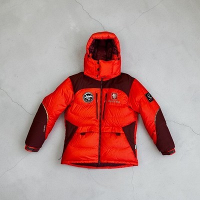 Black Yak Himalayan Extreme Peak Expedition Down Orange Parka Jacket Size L/XL