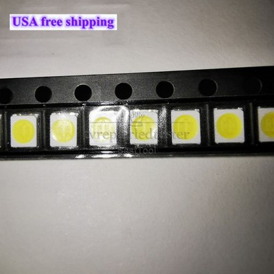 100PCS Light source LED lamp beads for TV backlight 3528 2835 3V 5Cool white
