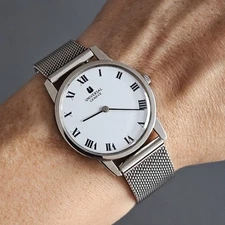 UNIVERSAL GENEVE 842101 WHITE ROMAN DIAL