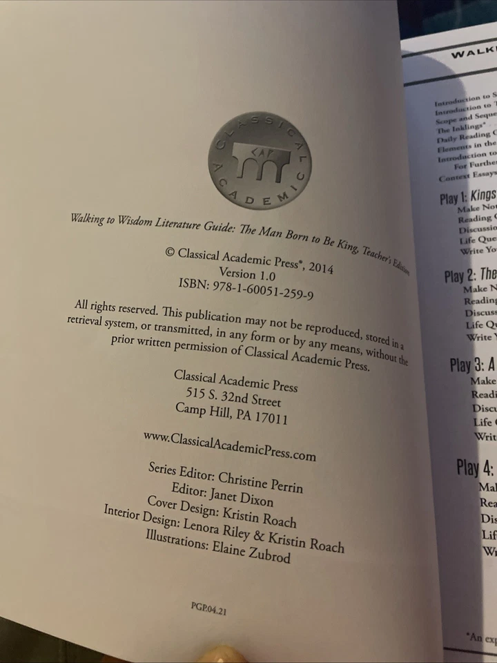 THE MAN BORN TO BE KING, DOROTHY SAYERS: WALKING TO WISDOM 2 Books - Image 4 of 4