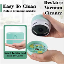 Mini Desktop Vacuum Cleaner Portable Silent Desk Cleaner for Home Office