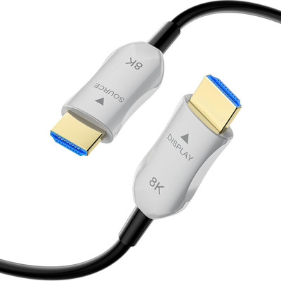 8K HDMI 2.1 Fiber Optic Cable 10ft, 48Gbps, Dynamic HDR, EARC, HDCP 2.2/2.3